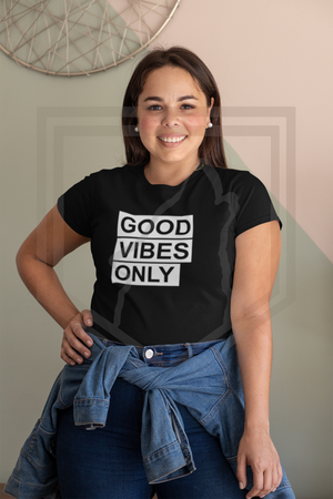 "Good Vibes Only" Graphic T-shirt